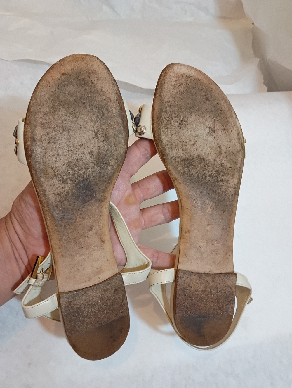 Louis Vuitton studded Luxury Women's sandals Logo Size 40 - Picture 11 of 16